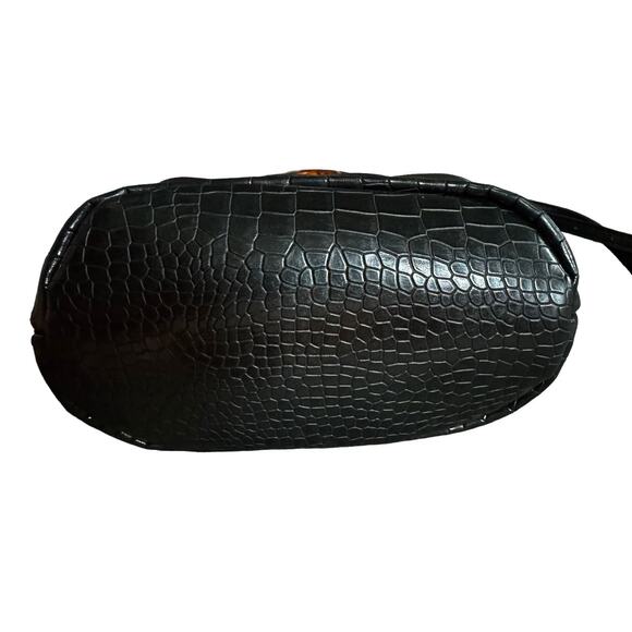 Free People Black Crossbody Bag with Tortoiseshell Ring - Picture 6 of 8